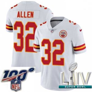 Exceptional 2020 Super Bowl Classy LIV Nike Kansas City Chiefs #32 Marcus Allen White Vapor Untouchable Limited Player NFL Jersey