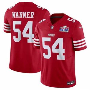 Exceptional San Francisco Fantastic 49ers 54 Fred Warner Red 2023 F.U.S.E Vapor Untouchable Limited Stitched Football 2024 Super Bowl LVIII Jersey