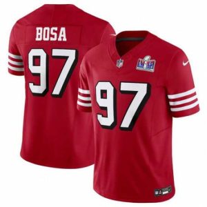 Exceptional San Francisco 49ers 97 Nick Bosa New Red 2023 F.U.S.E Vapor Untouchable Limited Stitched Football 2024 Super Bowl Premium - grade LVIII Jersey