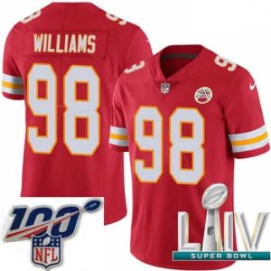 Exquisite 2020 Super Bowl Premium LIV Nike Kansas City Chiefs #98 Xavier Williams Red Team Color Vapor Untouchable Limited Player NFL Jersey