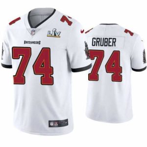 Exquisite Distinguished Paul Gruber Buccaneers White Super Bowl Lv Vapor Limited Jersey
