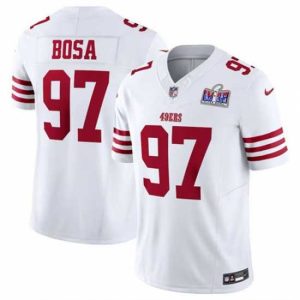 Exquisite San Francisco 49ers 97 Nick Dashing Bosa White 2023 F.U.S.E Vapor Untouchable Limited Stitched Football 2024 Super Bowl LVIII Jersey