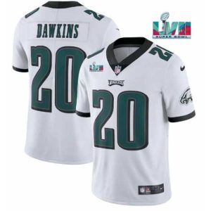 Exquisite Toddler Philadelphia Eagles 20 Brian Dawkins White Super Bowl LVII Patch Delightful Vapor Untouchable Limited Stitched Jersey