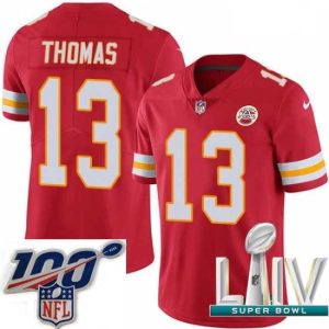 First rate Premium - grade 2020 Super Bowl LIV Nike Kansas City Chiefs #13 De'Anthony Thomas Red Team Color Vapor Untouchable Limited Player NFL Jersey