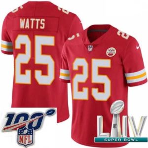 First rate 2020 Super Bowl LIV Premium - grade Nike Kansas City Chiefs #25 Armani Watts Red Team Color Vapor Untouchable Limited Player NFL Jersey