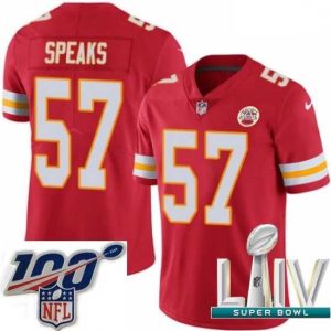 First rate 2020 Super Bowl LIV Nike Kansas City Chiefs #57 Breeland Speaks Red Team Color Vapor Untouchable Limited Player Premium NFL Jersey
