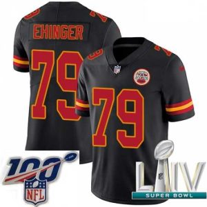 First rate 2020 Super Bowl LIV Nike Kansas City Chiefs #79 Parker Ehinger Limited Black Impressive Rush Vapor Untouchable NFL Jersey