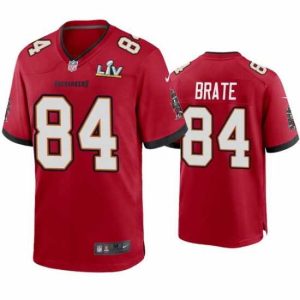 First rate Cameron Brate Buccaneers Red Super Bowl Lv Game Jersey Dashing