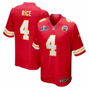 First rate Kansas Amazing City Chiefs 4 Rashee Rice Red 2023 F.U.S.E Vapor Untouchable Limited Stitched 2024 Super Bowl LVIII Jersey