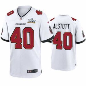 First rate Stunning Mike Alstott Buccaneers White Super Bowl Lv Game Jersey