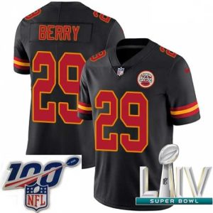 Gorgeous 2020 Super Bowl LIV Nike Kansas City Chiefs #29 Eric Berry Limited Black Unique Rush Vapor Untouchable NFL Jersey