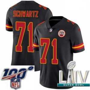Gorgeous 2020 Super Bowl LIV Nike Kansas Top - notch City Chiefs #71 Mitchell Schwartz Limited Black Rush Vapor Untouchable NFL Jersey