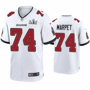 Gorgeous Ali Marpet Buccaneers White Super Premium - grade Bowl Lv Game Jersey