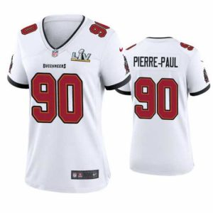 Gorgeous Jason Pierre Paul Buccaneers White Super Bowl Lv Game Superior Jersey