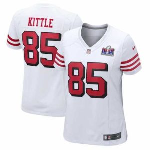 Gorgeous San Francisco Top - notch 49ers 85 George Kittle New White 2023 F.U.S.E Vapor Untouchable Limited Stitched Football 2024 Super Bowl LVIII Jersey