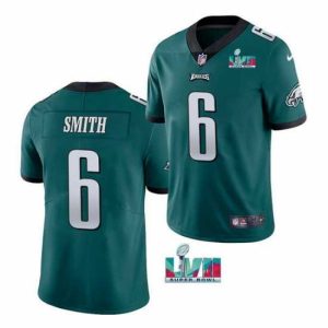 Gorgeous Toddler Philadelphia Eagles 6 DeVonta Elegant Smith Green Super Bowl LVII Patch Vapor Untouchable Limited Stitched Jersey
