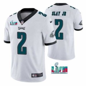 Magnificent Toddler Philadelphia Eagles 2 Darius Slay JR White Admirable Super Bowl LVII Patch Vapor Untouchable Limited Stitched Jersey