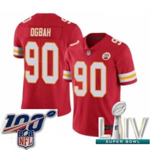 Outstanding 2020 Super Bowl Impressive LIV Kansas City Chiefs #90 Emmanuel Ogbah Red Team Color Vapor Untouchable Limited Player Football Jersey