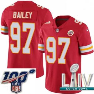 Outstanding 2020 Super Bowl LIV Nike Kansas City Chiefs #97 Allen Bailey Red Team Color Vapor Untouchable Limited Player NFL Remarkable Jersey