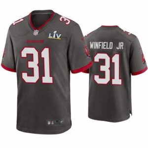 Outstanding Antoine Winfield Jr. Premium Buccaneers Pewter Super Bowl Lv Game Jersey