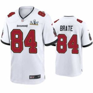 Outstanding Cameron Brate Buccaneers Impressive White Super Bowl Lv Game Jersey