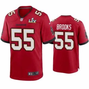 Outstanding Derrick Brooks Unique Buccaneers Red Super Bowl Lv Game Jersey