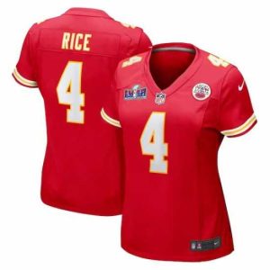 Outstanding Kansas City Chiefs 4 Rashee Rice Red 2023 Unique F.U.S.E Vapor Untouchable Limited Stitched 2024 Super Bowl LVIII Jersey