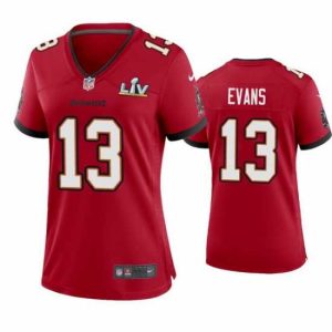 Outstanding Mike Evans Buccaneers Red Super Superb Bowl Lv Game Jersey