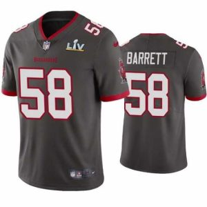 Outstanding Shaquil Charming Barrett Buccaneers Pewter Super Bowl Lv Vapor Limited Jersey