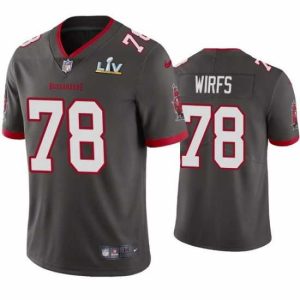 Outstanding Tristan Wirfs Alluring Buccaneers Pewter Super Bowl Lv Vapor Limited Jersey
