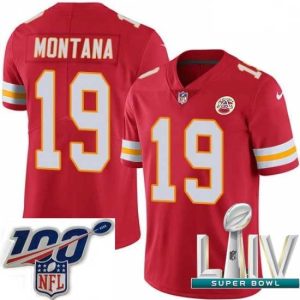 Premium 2020 Super Bowl LIV Nike Kansas City Admirable Chiefs #19 Joe Montana Red Team Color Vapor Untouchable Limited Player NFL Jersey