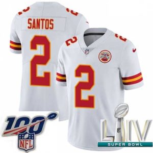 Premium 2020 Super Bowl LIV Nike Kansas City Chiefs #2 Cairo Santos Unique White Vapor Untouchable Limited Player NFL Jersey