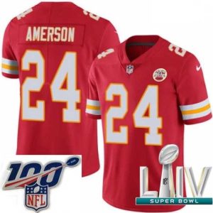 Premium Premium 2020 Super Bowl LIV Nike Kansas City Chiefs #24 David Amerson Red Team Color Vapor Untouchable Limited Player NFL Jersey