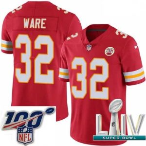 Premium 2020 Super Bowl LIV Nike Kansas City Chiefs #32 Spencer Dashing Ware Red Team Color Vapor Untouchable Limited Player NFL Jersey