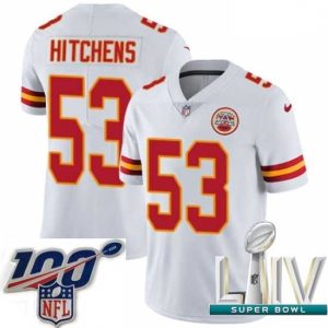Premium 2020 Super Bowl LIV Nike Kansas City Chiefs Terrific #53 Anthony Hitchens White Vapor Untouchable Limited Player NFL Jersey