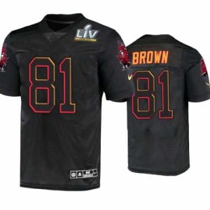 Premium Antonio Brown Tampa Bay Elegant Buccaneers Black Super Bowl Lv Jersey