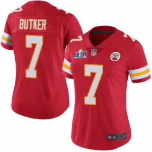 Premium Nike Chiefs Elegant 7 Harrison Butker Red Team Color Bound Stitched NFL Vapor Untouchable Limited 2024 Super Bowl LVIII Jersey