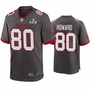 Premium Classy O.J. Howard Buccaneers Pewter Super Bowl Lv Game Jersey