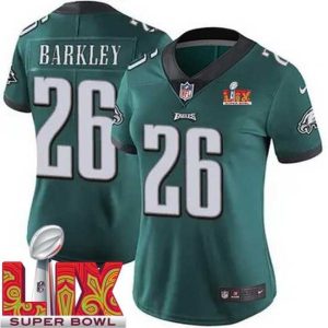Premium Philadelphia Eagles Saquon Barkley #26 Green 2024 2025 Super Bowl LIX F.U.S.E Impressive Stitched NFL Jersey