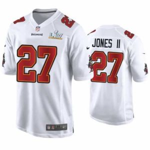 Premium Ronald Jones Ii Dashing Buccaneers White Super Bowl Lv Game Fashion Jersey