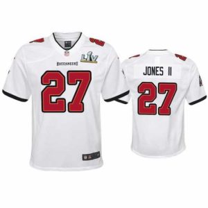 Premium Ronald Jones Splendid Ii Buccaneers White Super Bowl Lv Game Jersey