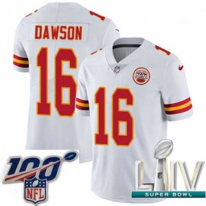 Splendid 2020 Super Bowl LIV Nike Kansas City Chiefs #16 Len Dawson White Vapor Untouchable Limited Player NFL Jersey Top - notch