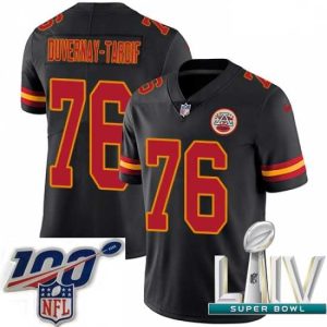 Splendid 2020 Super Bowl LIV Nike Kansas City Chiefs #76 Laurent Duvernay Tardif Limited Black Rush Vapor Distinguished Untouchable NFL Jersey