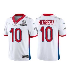 Splendid 2022 NFL Pro Bowl Los Dashing Angeles Chargers #10 Justin Herbert AFC White Jersey