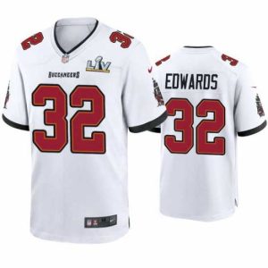 Splendid Mike Edwards Buccaneers White Super Bowl Lv Marvelous Game Jersey