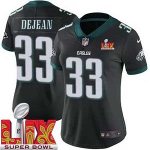 Splendid Philadelphia Eagles Cooper DeJean #33 Black 2024 Exquisite 2025 Super Bowl LIX F.U.S.E Stitched NFL Jersey