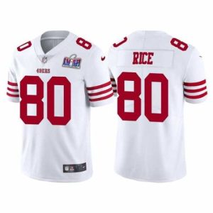 Splendid San Francisco 49ers 80 Jerry Rice 2023 New White Vapor Untouchable Stitched Football 2024 Premium - grade Super Bowl LVIII Jersey