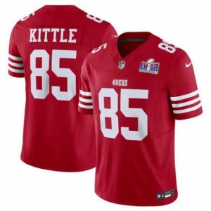 Splendid San Francisco 49ers 85 George Kittle Red 2023 F.U.S.E Vapor Untouchable Limited Stitched Football 2024 Super Bowl LVIII Captivating Jersey