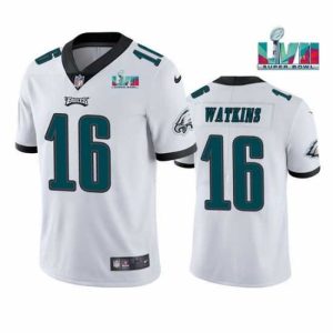 Splendid Toddler Philadelphia Eagles 16 Quez Watkins White Super Gorgeous Bowl LVII Vapor Untouchable Limited Stitched Jersey
