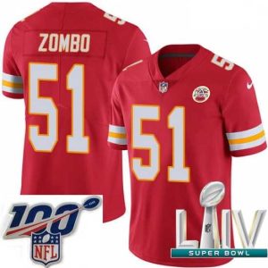 Stunning 2020 Super Bowl LIV Nike Kansas City Admirable Chiefs #51 Frank Zombo Red Team Color Vapor Untouchable Limited Player NFL Jersey